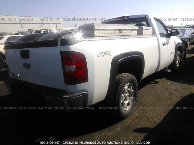 1GCEK14018E145708 - 2008 CHEVROLET SILVERADO K1500 WHITE photo 4