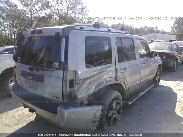 1J4RH4GT2AC158924 - 2010 JEEP COMMANDER SPORT Silber Foto 4