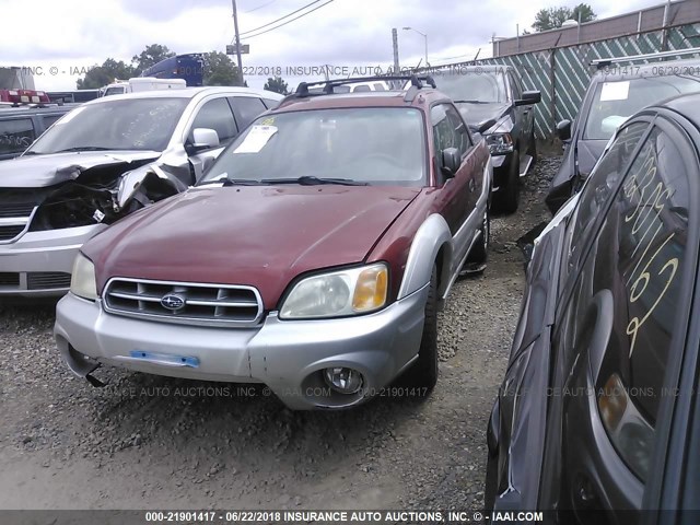 4S4BT62C637111119 - 2003 SUBARU BAJA SPORT MAROON photo 2