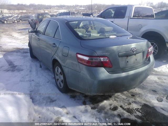 4T4BE46K07R008128 - 2007 TOYOTA CAMRY NEW GENERAT CE/LE/XLE/SE GREEN photo 3