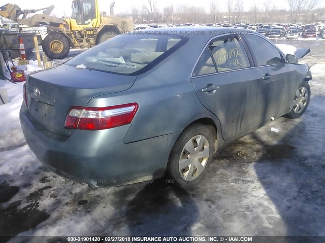 4T4BE46K07R008128 - 2007 TOYOTA CAMRY NEW GENERAT CE/LE/XLE/SE GREEN photo 4