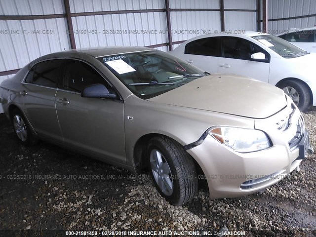 1G1ZG57B78F155847 - 2008 CHEVROLET MALIBU LS ოქროსფერი ფოტო 1