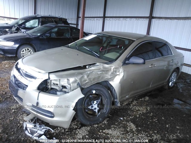 1G1ZG57B78F155847 - 2008 CHEVROLET MALIBU LS ოქროსფერი ფოტო 2