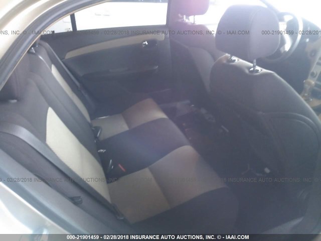 1G1ZG57B78F155847 - 2008 CHEVROLET MALIBU LS ოქროსფერი ფოტო 8