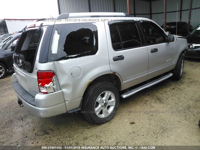 1FMZU73K85UB72208 - 2005 FORD EXPLORER XLT/XLT SPORT/NBX SILVER photo 4