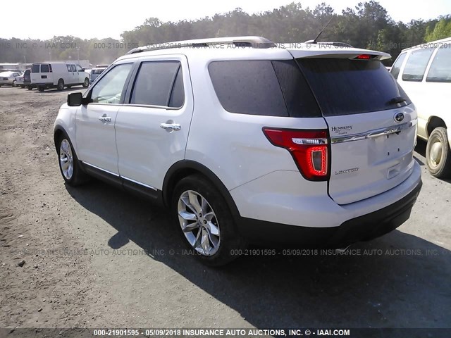 1FM5K7F85FGA00951 - 2015 FORD EXPLORER LIMITED 白色 照片 3