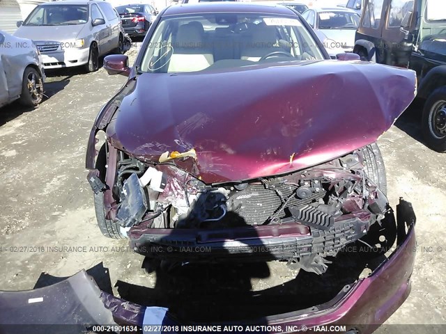 1HGCR3F81EA009925 - 2014 HONDA ACCORD EXL MAROON photo 6