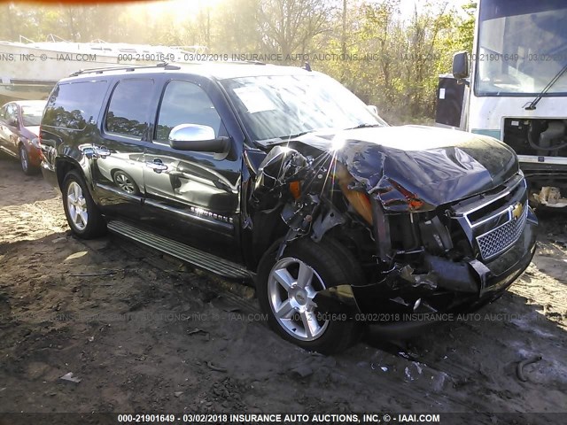 3GNFC16058G278695 - 2008 CHEVROLET SUBURBAN C1500  LS BLACK photo 1