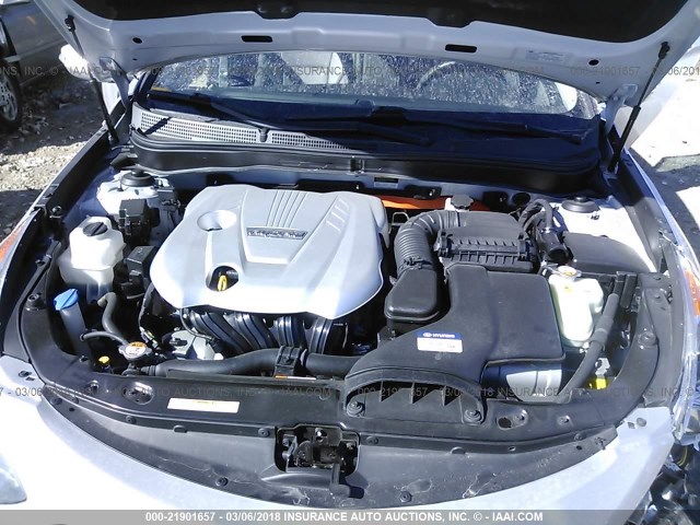 KMHEC4A46CA044942 - 2012 HYUNDAI SONATA HYBRID SILVER photo 10