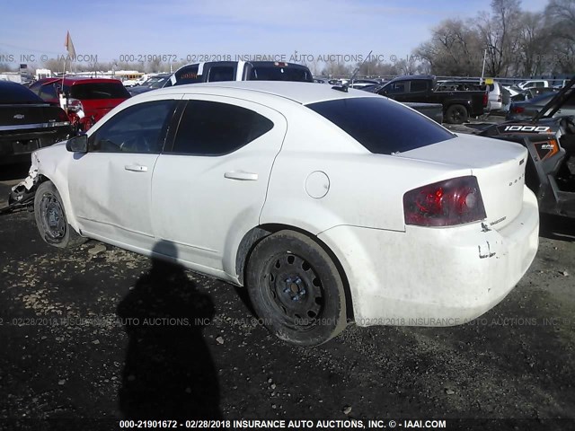 1B3BD4FB2BN523007 - 2011 DODGE AVENGER EXPRESS 白色 照片 3