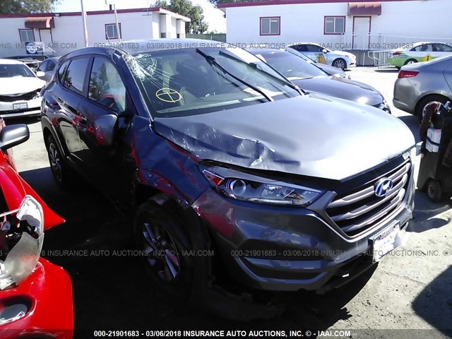 KM8J23A44GU097512 - 2016 HYUNDAI TUCSON SE GRAY photo 1