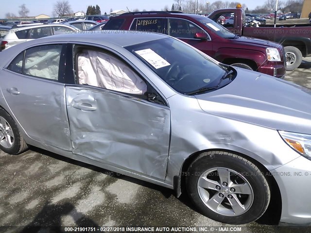 1G11C5SL5FU153161 - 2015 CHEVROLET MALIBU 1LT 银色 照片 6
