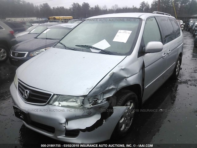 5FNRL18073B095252 - 2003 HONDA ODYSSEY EXL ნაცრისფერი ფოტო 2