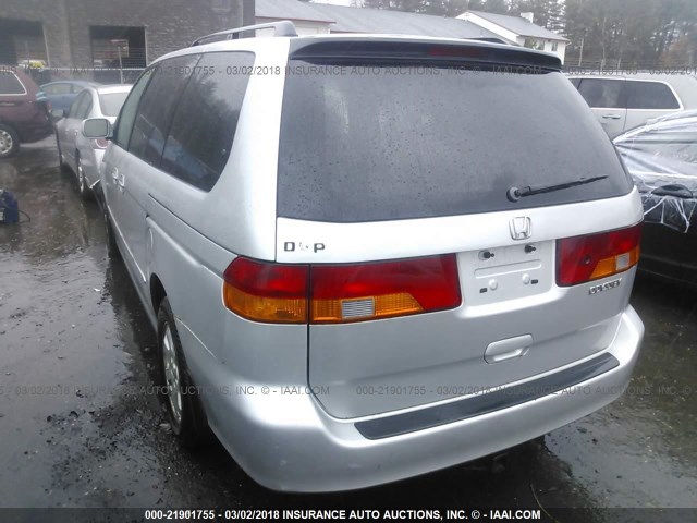 5FNRL18073B095252 - 2003 HONDA ODYSSEY EXL ნაცრისფერი ფოტო 3