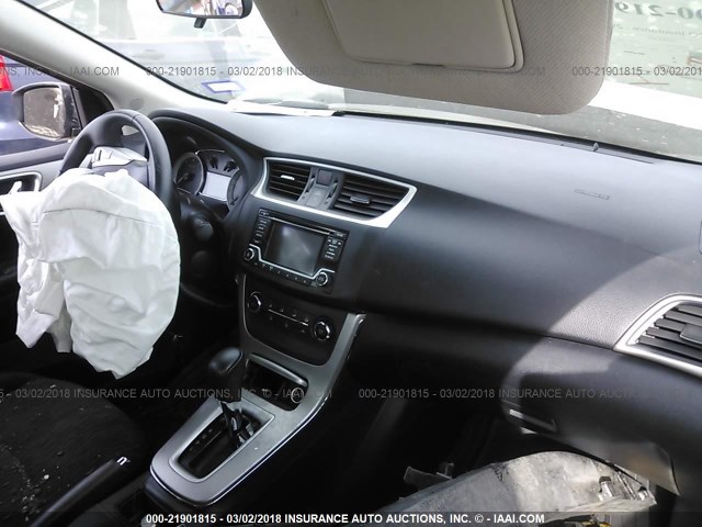 3N1AB7APXFL656756 - 2015 NISSAN SENTRA S/SV/SR/SL GRAY photo 5