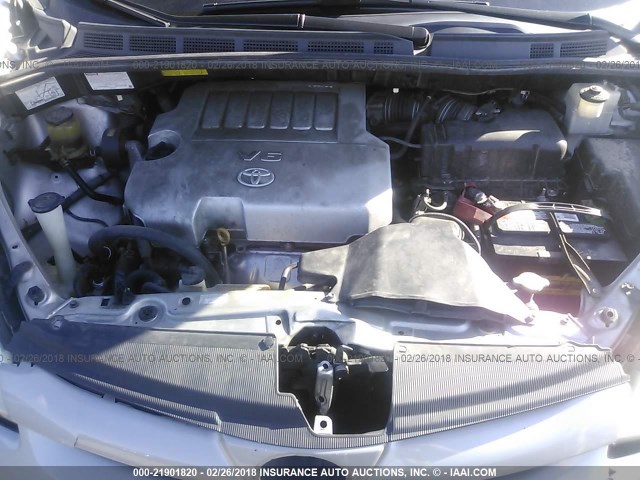 5TDZK23C27S038582 - 2007 TOYOTA SIENNA CE/LE SILVER photo 10