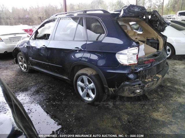 5UXFE43559L273830 - 2009 BMW X5 XDRIVE30I BLUE photo 3