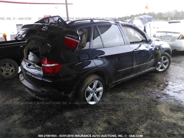 5UXFE43559L273830 - 2009 BMW X5 XDRIVE30I BLUE photo 4