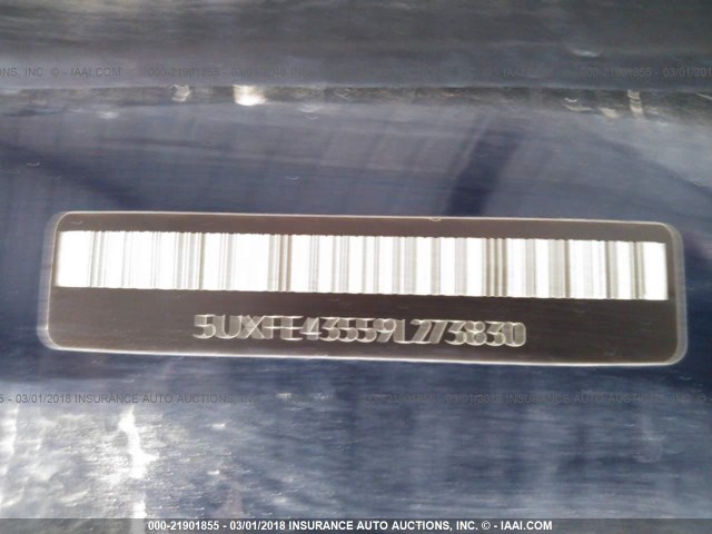 5UXFE43559L273830 - 2009 BMW X5 XDRIVE30I BLUE photo 9