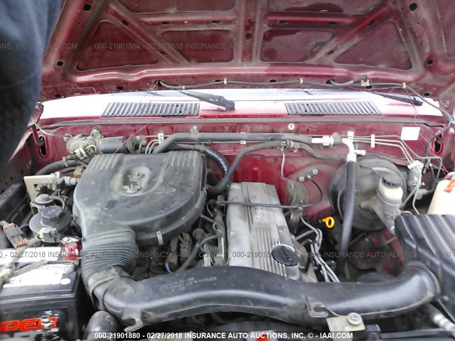 1N6SD16Y5TC305428 - 1996 NISSAN TRUCK KING CAB SE/KING CAB XE RED photo 10