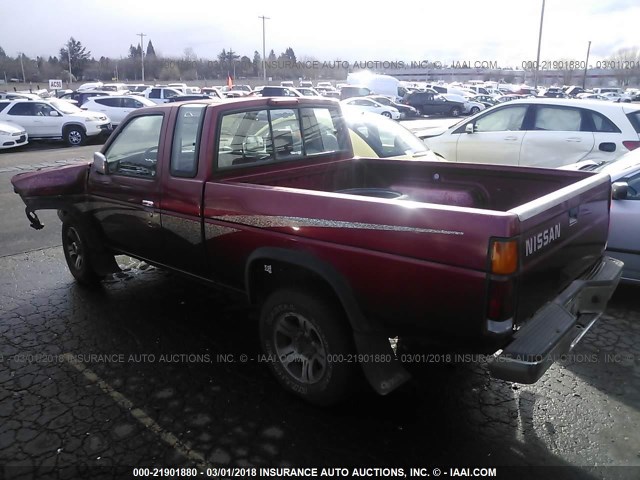 1N6SD16Y5TC305428 - 1996 NISSAN TRUCK KING CAB SE/KING CAB XE RED photo 3