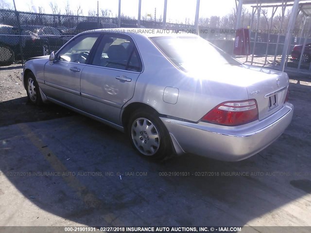 JH4KA96563C002026 - 2003 ACURA 3.5RL SILVER photo 3