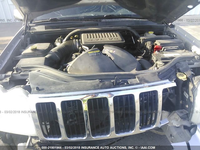 1J8HS48P37C549912 - 2007 JEEP GRAND CHEROKEE LAREDO/COLUMBIA/FREEDOM SILVER photo 10