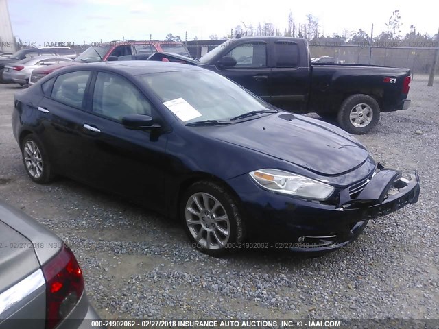 1C3CDFCA6DD306762 - 2013 DODGE DART LIMITED/R/T Dark Blue photo 1