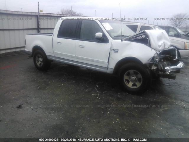 1FTRW07L61KF47169 - 2001 FORD F150 SUPERCREW WHITE photo 1
