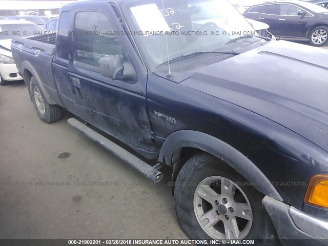 1FTZR45E32PA22206 - 2002 FORD RANGER SUPER CAB Dark Blue photo 6