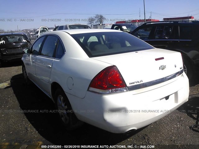 2G1WS553681378997 - 2008 CHEVROLET IMPALA POLICE WHITE photo 3