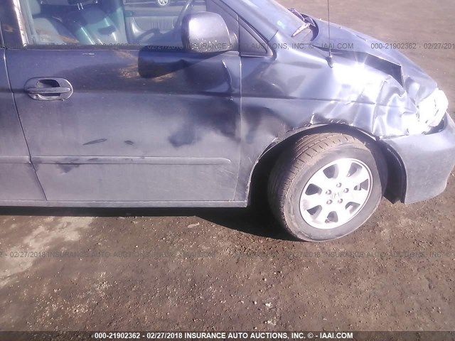 5FNRL18974B020356 - 2004 HONDA ODYSSEY EXL ლურჯი ფოტო 6