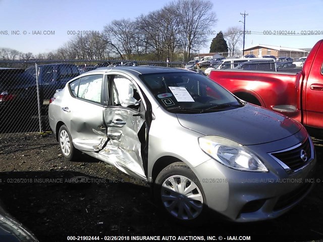 3N1CN7AP1DL866613 - 2013 NISSAN VERSA S/S PLUS/SV/SL GRAY photo 1