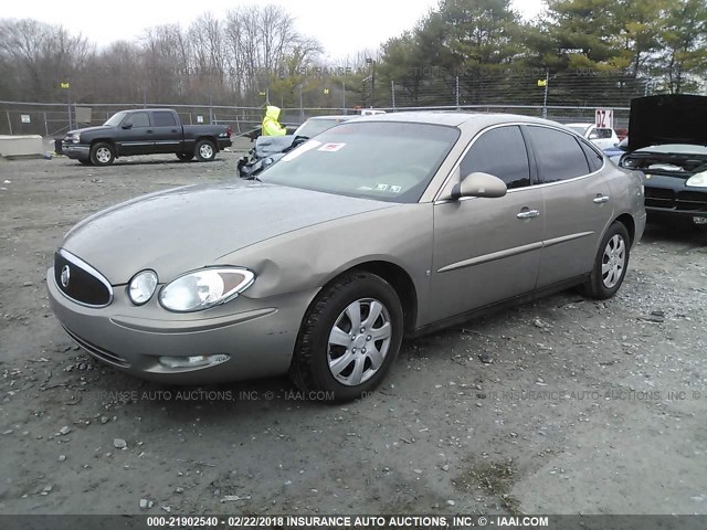 2G4WC582971153748 - 2007 BUICK LACROSSE CX BROWN photo 2