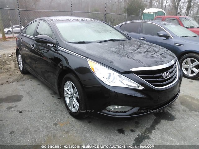 5NPEB4AC6DH704177 - 2013 HYUNDAI SONATA GLS BLACK photo 1