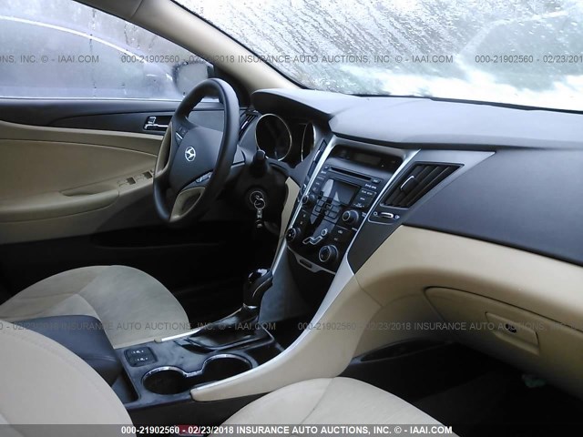 5NPEB4AC6DH704177 - 2013 HYUNDAI SONATA GLS BLACK photo 5