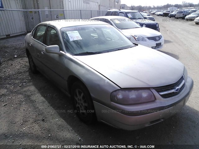 2G1WF52E139224380 - 2003 CHEVROLET IMPALA GOLD photo 1