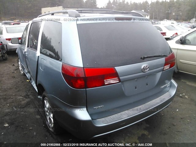 5TDBA22C85S039996 - 2005 TOYOTA SIENNA XLE/XLE LIMITED Light Blue photo 3