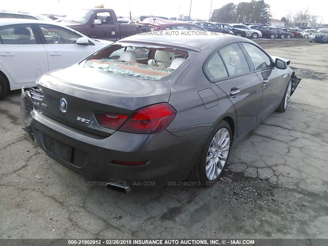 WBA6B4C50DD098316 - 2013 BMW 650 XI GRAY photo 4