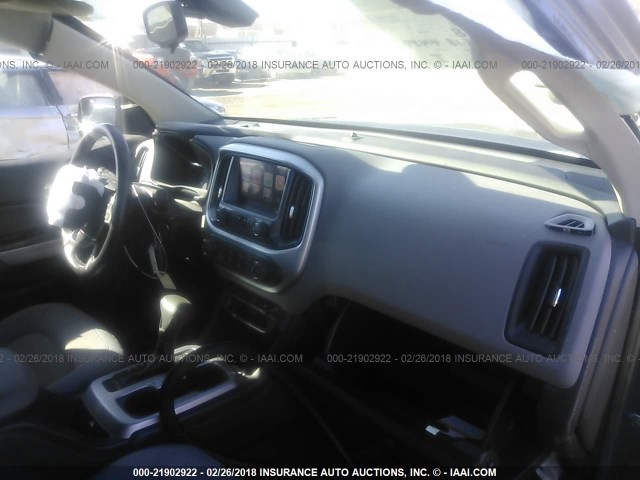 1GCGTBE34F1126451 - 2015 CHEVROLET COLORADO LT GRAY photo 5