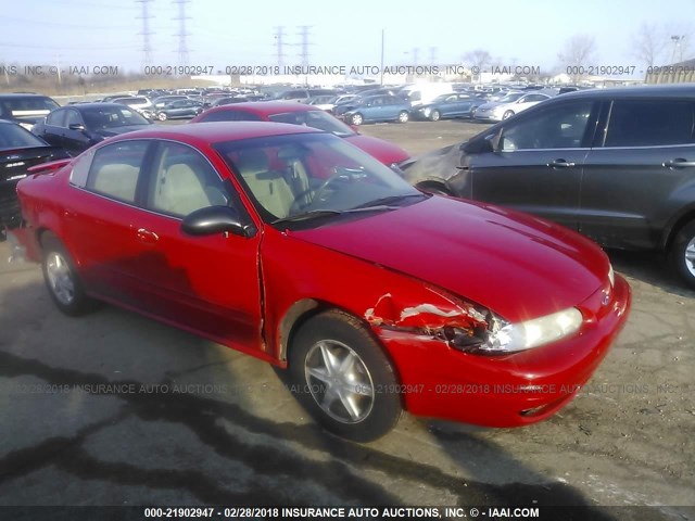 1G3NL52F63C221200 - 2003 OLDSMOBILE ALERO GL RED photo 1