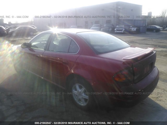 1G3NL52F63C221200 - 2003 OLDSMOBILE ALERO GL RED photo 3