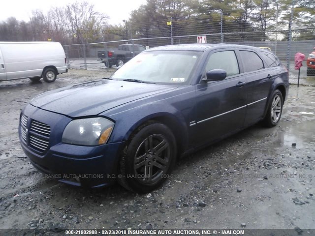 2D4GV58265H544284 - 2005 DODGE MAGNUM R/T Dark Blue photo 2