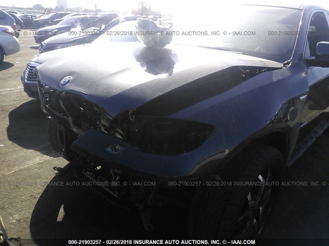 5UXFG8C56ALZ94874 - 2010 BMW X6 XDRIVE50I BLACK photo 6