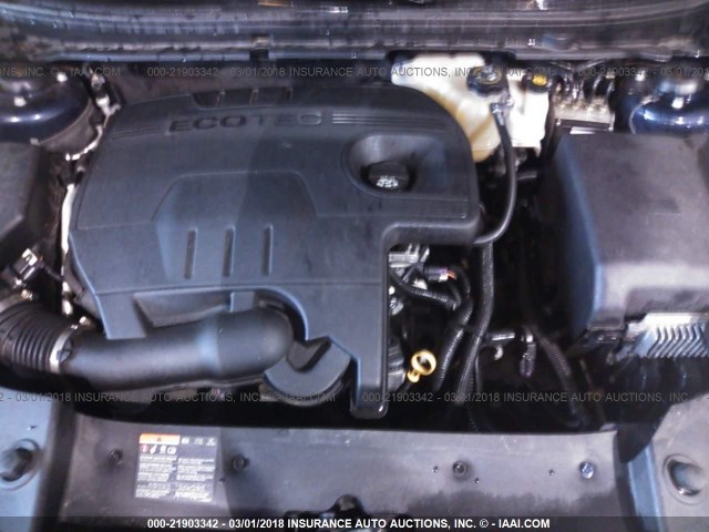 1G1ZC5E0XCF331571 - 2012 CHEVROLET MALIBU 1LT 蓝色 照片 10