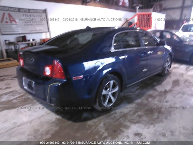 1G1ZC5E0XCF331571 - 2012 CHEVROLET MALIBU 1LT 蓝色 照片 4