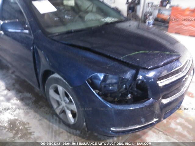 1G1ZC5E0XCF331571 - 2012 CHEVROLET MALIBU 1LT 蓝色 照片 6