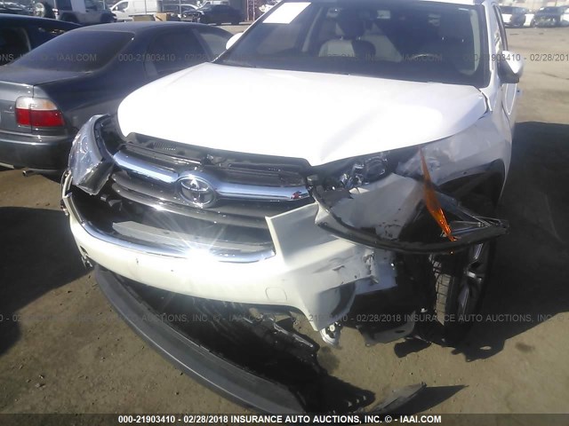 5TDKKRFH0FS092642 - 2015 TOYOTA HIGHLANDER XLE თეთრი ფოტო 6