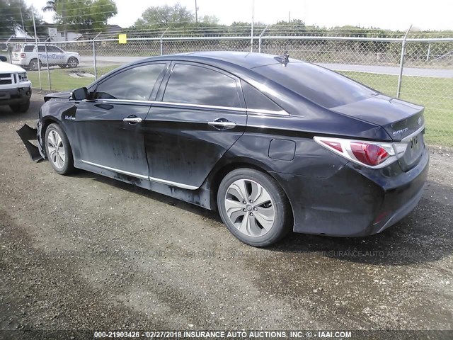 KMHEC4A48FA133299 - 2015 HYUNDAI SONATA HYBRID/LIMITED BLACK photo 3