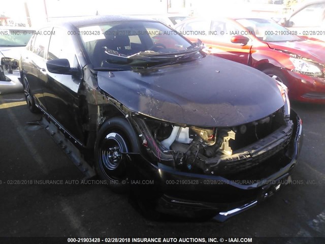 1HGCR2F54HA061022 - 2017 HONDA ACCORD SPORT أسود صورة 1